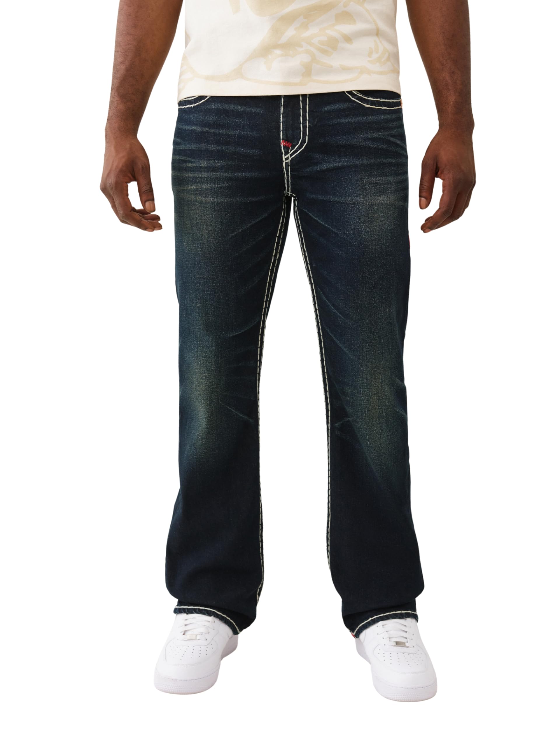 パンツ true religion super t 30 True Religion Men's Billy Super T Flap Jeans – Straight Leg Denim
